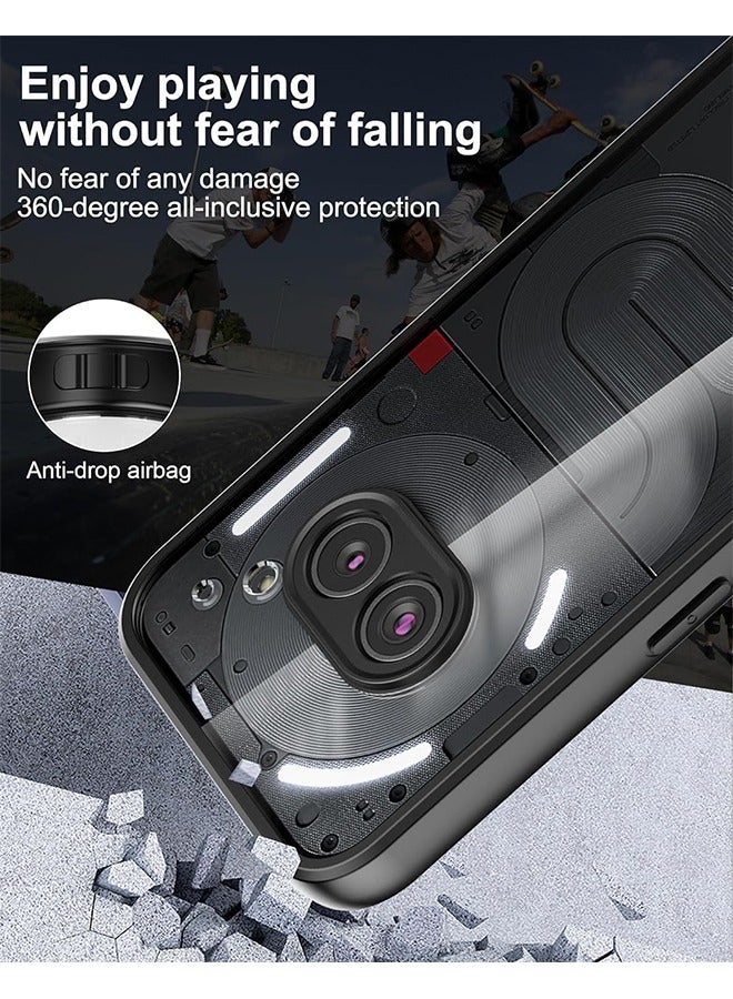 X-level Nothing Phone 2a Plus / 2a 2024 Case Cover, Crystal Clear Case PC+TPU Transparent Shockproof Bumper Protective Cover - Image 2