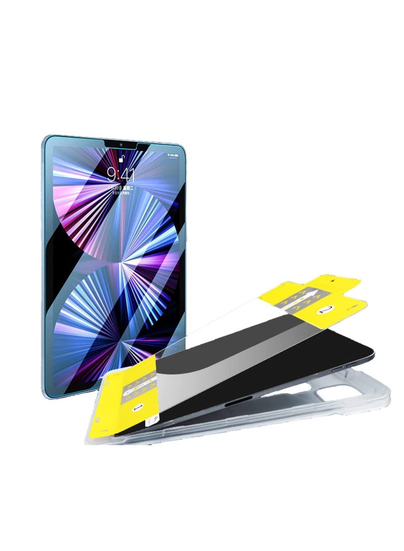 واي آند دي واقي شاشة متوافق مع iPad Air 4/5 Generation 10.9 inch / Pro 11 ، مجموعة سهلة التركيب بغشاء زجاجي مقوى بدرجة عسكرية خالية من الفقاعات صديقة للحالة محاذاة تلقائية - Image 1