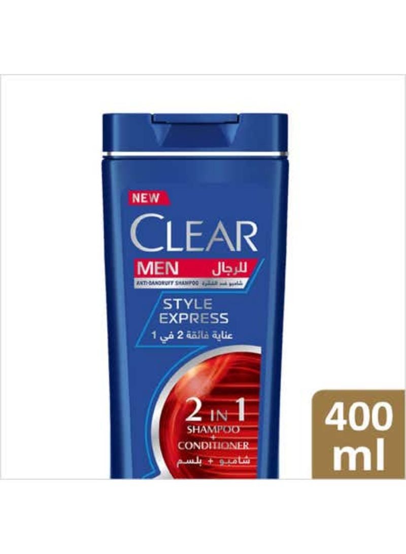 CLEAR شامبو كلير ستايل إكسبريس (2 في 1) للرجال 400 مل