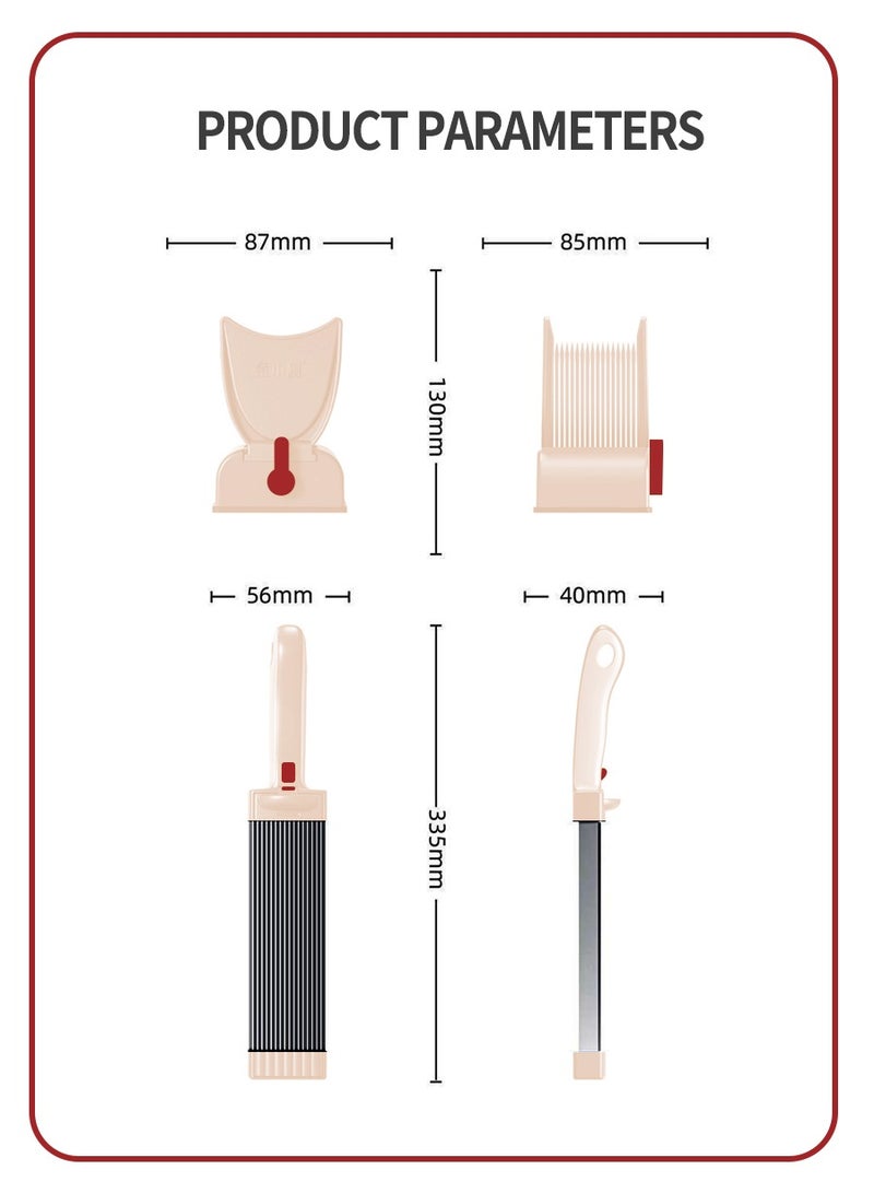 jinxinrui Meat slicer and kitchen knife set, used for slicing and chopping meat, manual fresh meat cutting machine, food slicer, suitable for beef, fish, and lamb meat for home cooking barbecue and hotpot  - Image 3