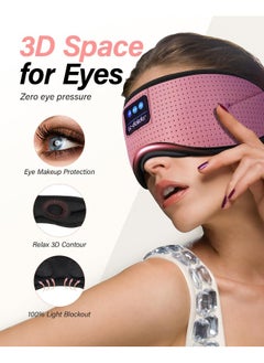 LC-dolida LC-dolida Sleep Headphone, Bluetooth Wireless White Noise Sleeping Eye Mask, 3D Breathable Sleep Mask with Timer for Sleeping Travel Relaxation, Meditation, Cool Gadgets for Women Man  - Image 2