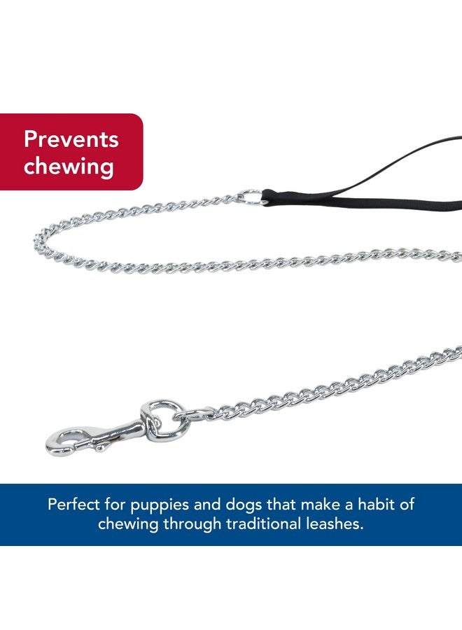 كوستال سلسلة كلاب Coastal Pet Titan Chain بمقبض مريح - سلسلة كلاب معدنية متينة - سلسلة كلاب شديدة التحمل للجراء والكلاب - مستلزمات كلاب عالية الجودة - أسود، 2 مم × 4 أقدام - Image 3