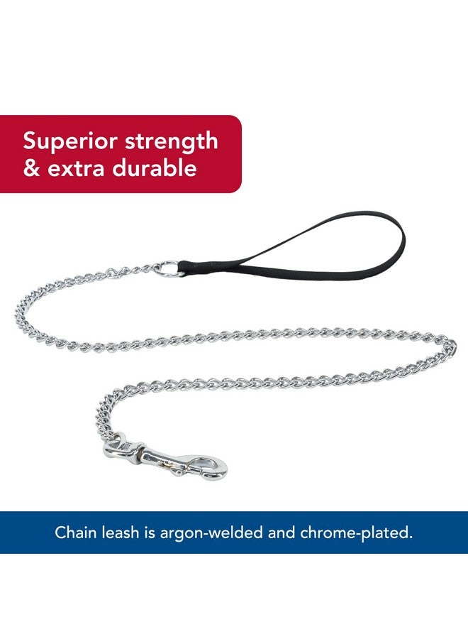 كوستال سلسلة كلاب Coastal Pet Titan Chain بمقبض مريح - سلسلة كلاب معدنية متينة - سلسلة كلاب شديدة التحمل للجراء والكلاب - مستلزمات كلاب عالية الجودة - أسود، 2 مم × 4 أقدام - Image 4
