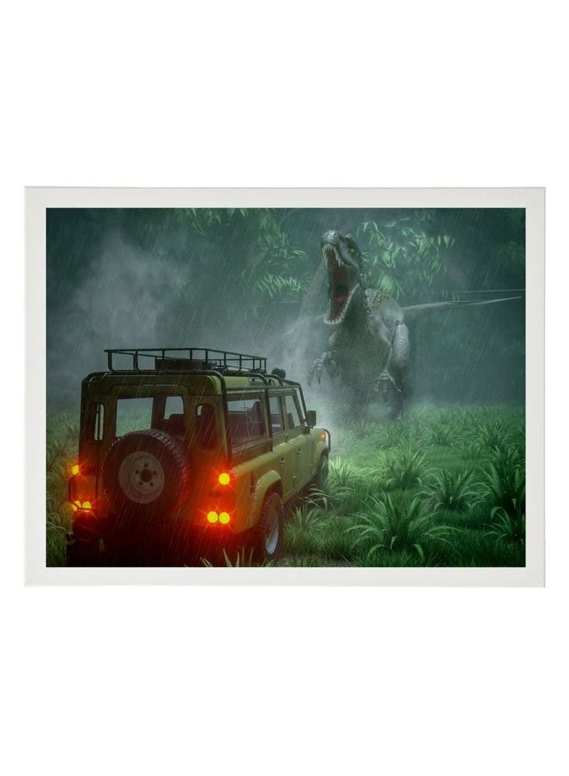 RKN Digital Wall Art Poster Frame Jurassic Park  30X40 cm - Image 2