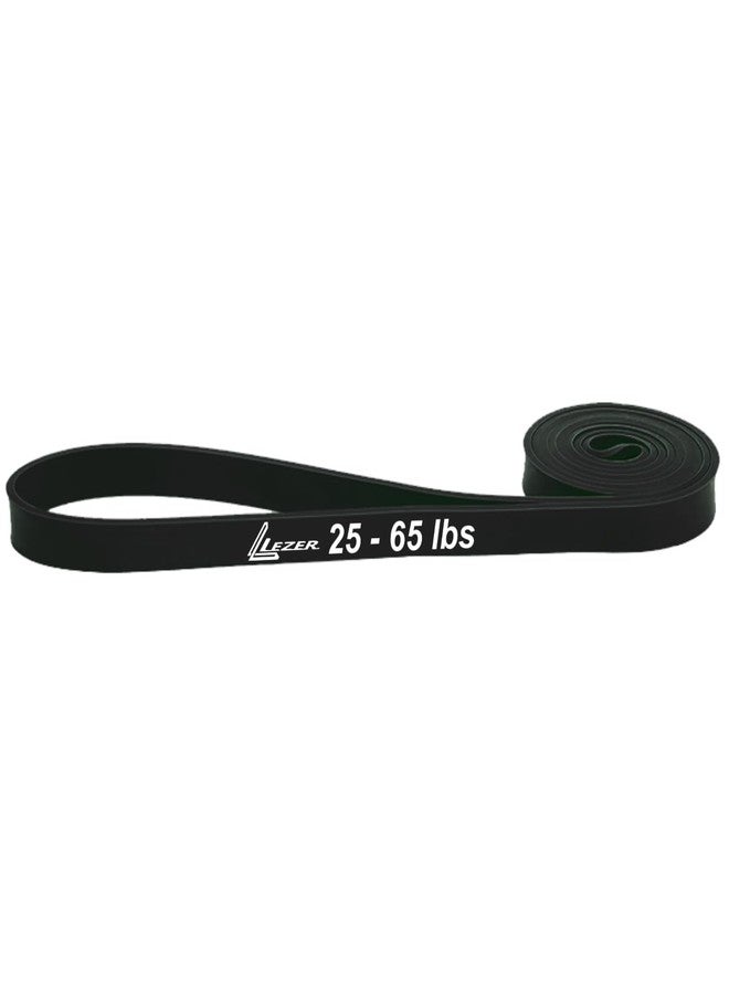 LEZER Resistance Band, Pull Up Bands, Exercise Bands, Workout Bands, Elastic Bands, Home Gym Fitness, Stretching, Physical Therapy, Training, Yoga, with Instruction, 25-65 lbs, Black - Image 1