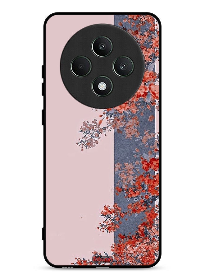 Tolwak Oppo Reno12 F 5G Protective Case Cover Tree Leaves And Flowers Art  - Image 1