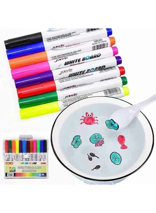 Magic Watercolor Pen Set for Water Painting – 11 Colors with Ceramic Spoon - Image 2