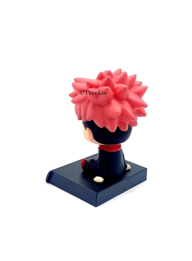Trunkin Itadori Yuji Jujutsu Kaisen Bobblehead Rubber Action Figure Bobble Head Anime Weeb,Multicolor,10 X 10 cm - Image 5