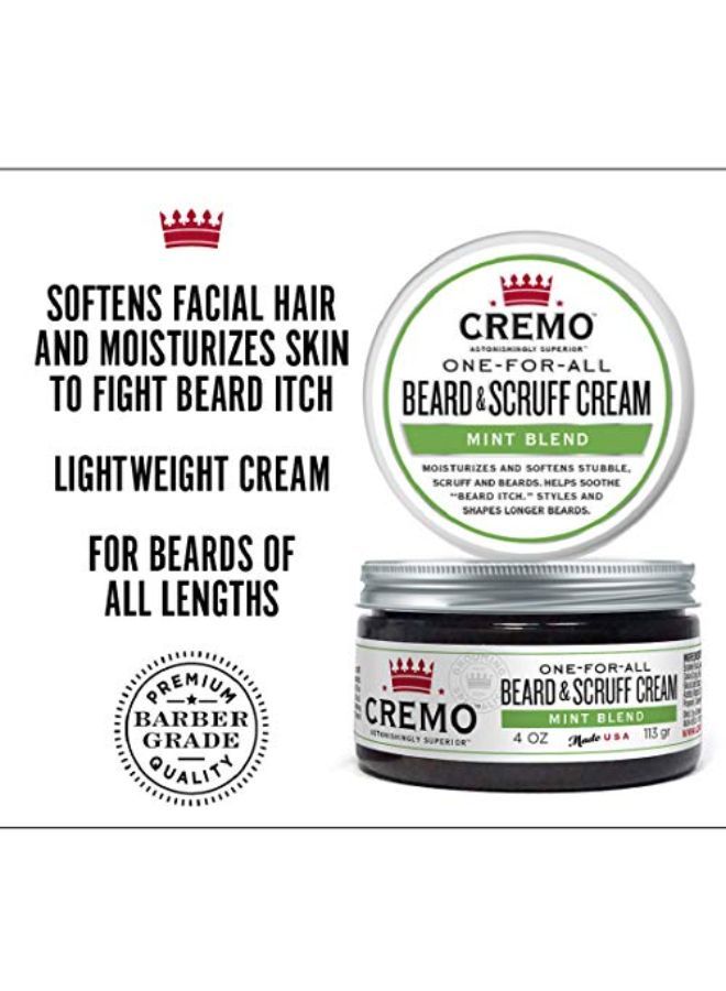 cremo Mint Blend Beard & Scruff Cream, Moisturizes, Styles And Reduces Beard Itch For All Lengths Of Facial Hair, 4 Oz - Image 2
