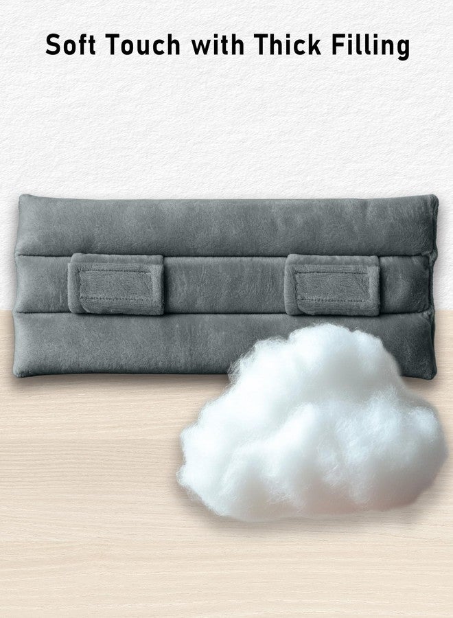 BELINOUS Hysterectomy Seat Belt Pillows for Post Abdominal Surgery, Seatbelt Tummy Cushion Pads Protector for Car After Myomectomy Surgery, Port Pillows for Chemo & C Section Patients' Comfort (Gray) - Image 4