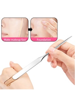 KASTWAVE 6 Pack Makeup Spatula, Foundation Liquid Foundation Mixer Face Cream Applicator Cosmetic Mixing Tool for Foundation Eye Shadow Cream  - Image 4