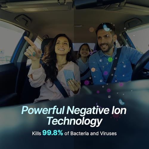 Qubo Car Air Purifier Pro from Hero Group | 3-Layer Filtration | Negative Ion Technology | Pre-filter, HEPA13 & Activated Carbon Filter | Removes PM 2.5 & PM 10 | Black - Image 2