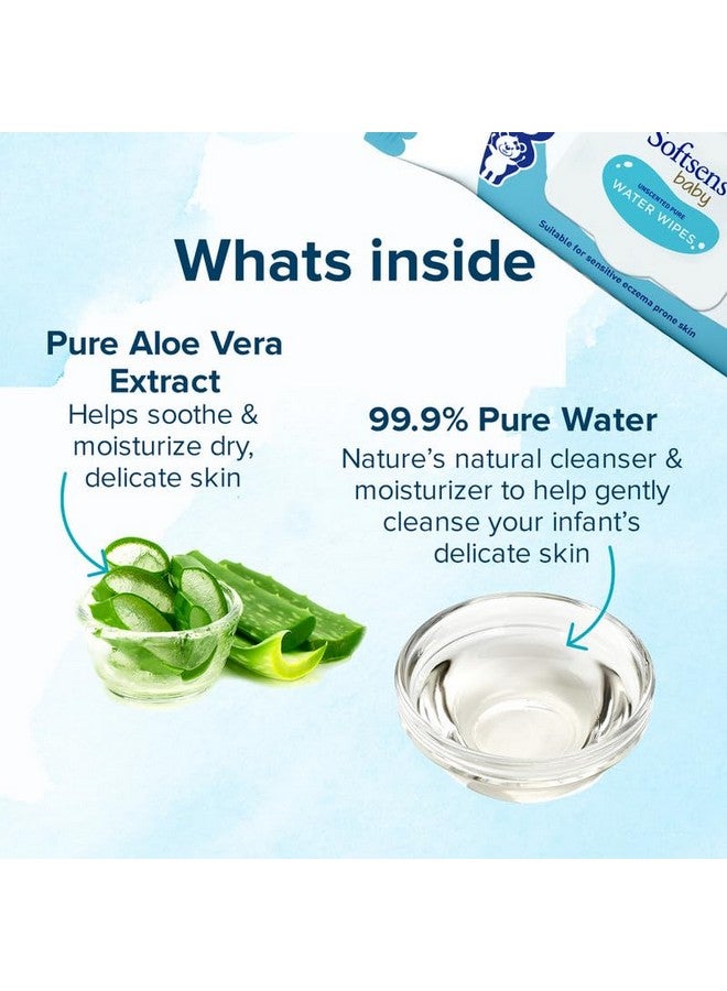 Softsens Baby 99.9% Pure Water Wipes | Pure Aloe Vera Extract With Lid Wipes For Babies (Pack Of 3) - Image 3