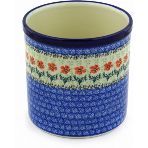 Polish Pottery Gallery Polish Pottery Utensil Holder - Maraschino - Image 2