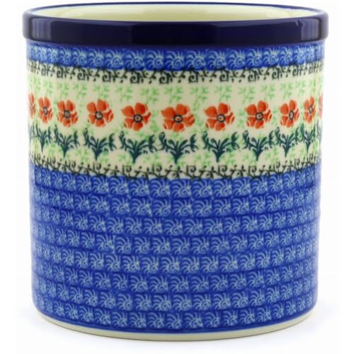 Polish Pottery Gallery Polish Pottery Utensil Holder - Maraschino - Image 1