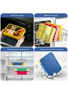 hibobi Children's Lunch Box with Compartments - Blue  - Image 5