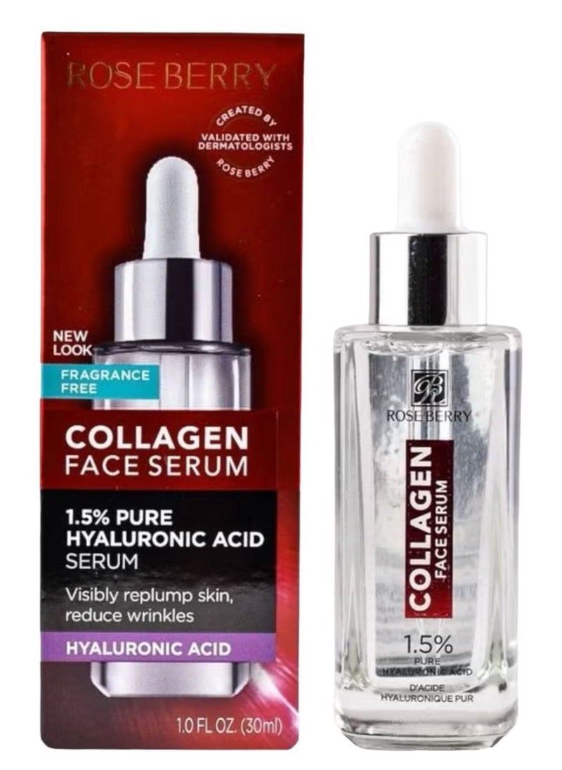 RoseBerry Nature Collagen Face Serum1.5% Pure Hyaluronic Acid 