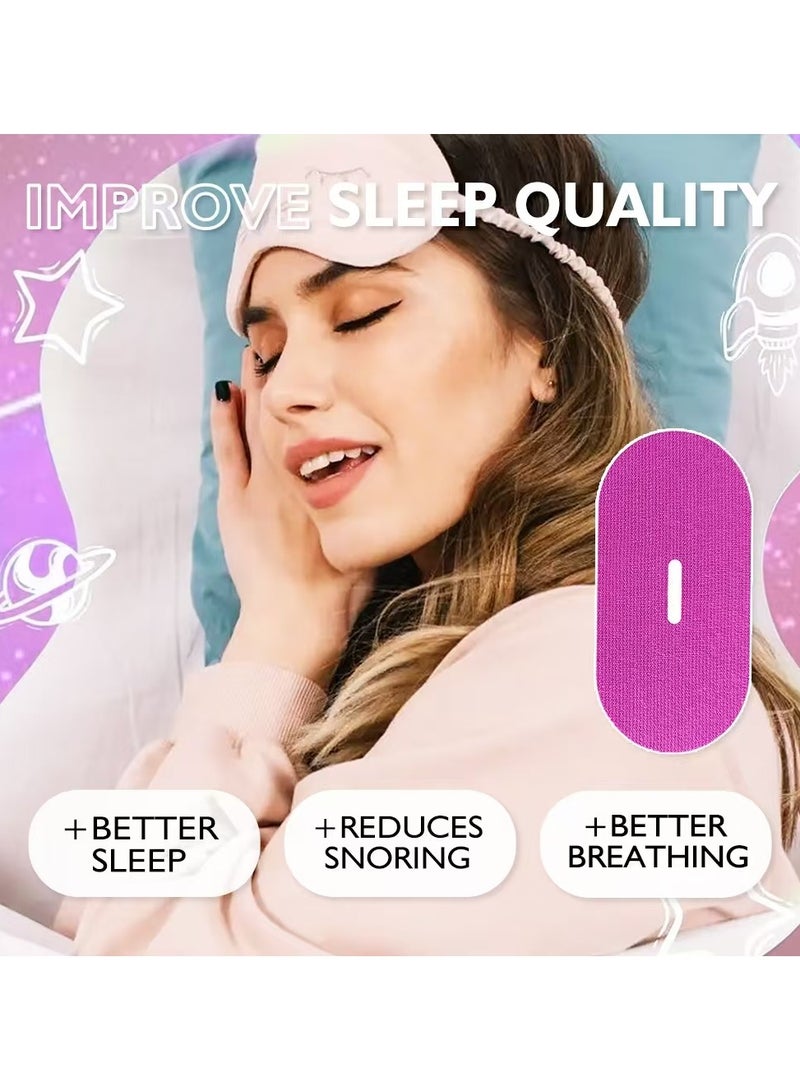 KOEC Mouth Tape for Sleeping - Anti Snoring Strips for Better Sleep - Comfortable & Hypoallergenic - Promote Nasal Breathing (pink, 30)  - Image 4