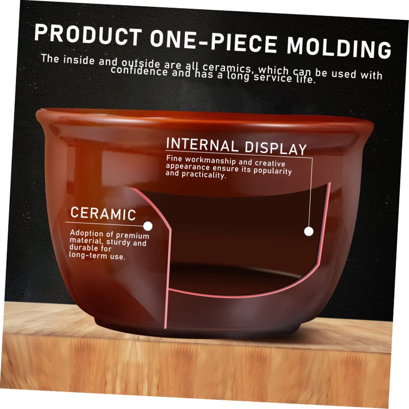 White Ceramic Chocolate Melting Pot Fondue Warmer Ideal For Kitchen Dining Outdoor Parties - Image 3