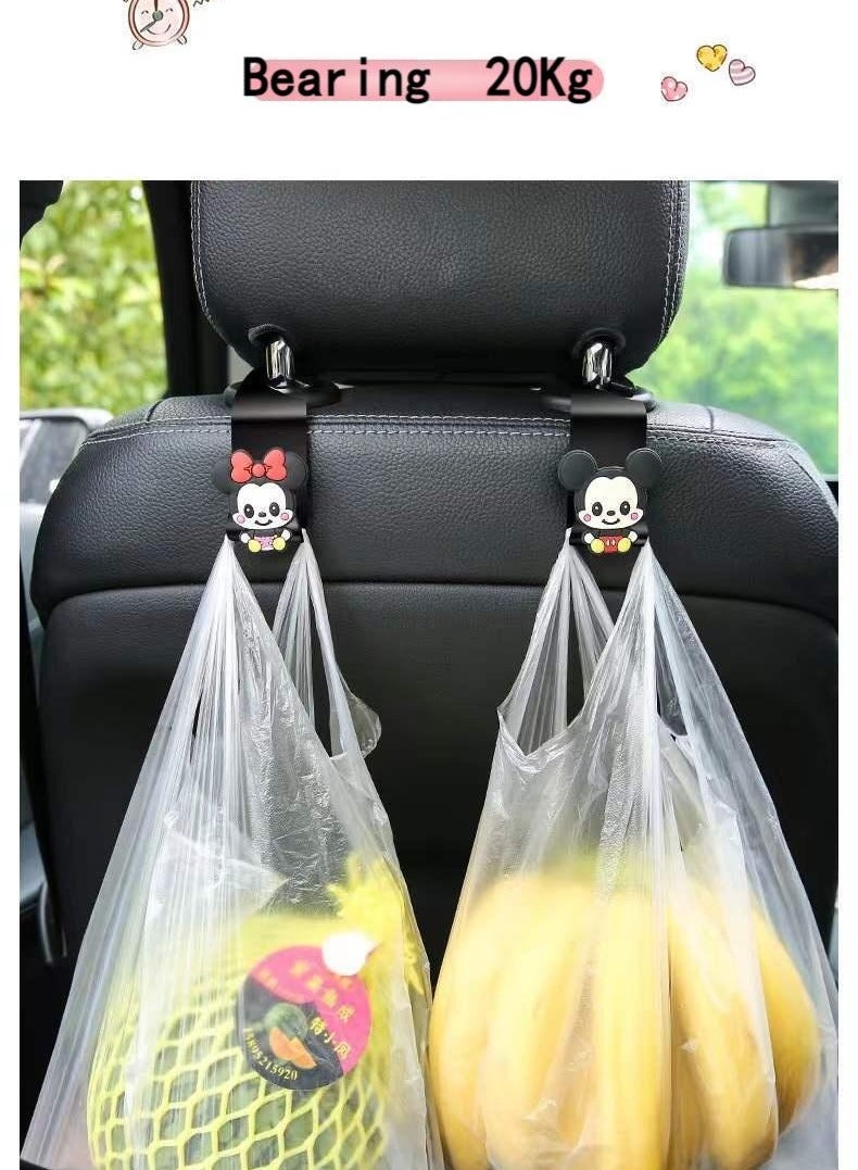 Generic Mickey and Minnie Mouse car rear hooks  4pcs - Image 3