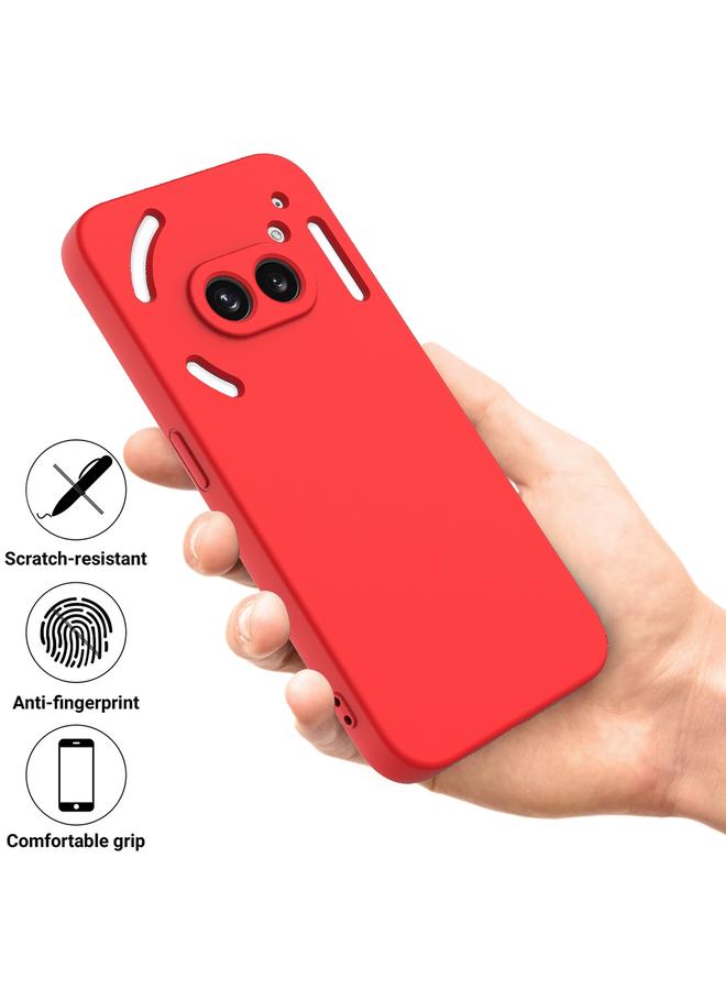 S-TOP Case For Nothing Phone 2a Pure Color Liquid Silicone Shockproof Phone Case - Image 2