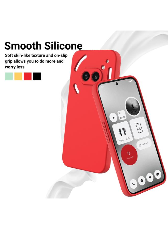 S-TOP Case For Nothing Phone 2a Pure Color Liquid Silicone Shockproof Phone Case - Image 3