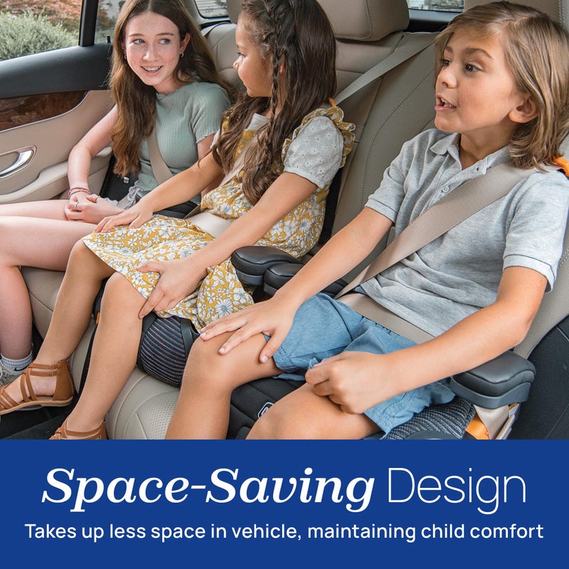 Chicco GoFit ClearTex Plus Backless Booster Car Seat, Latch Attachment, Quick-Release Latch Removal, Portable Car Booster Seat for Children at Least 4 Years Old and 40-110 lbs | Confetti/Black - Image 4