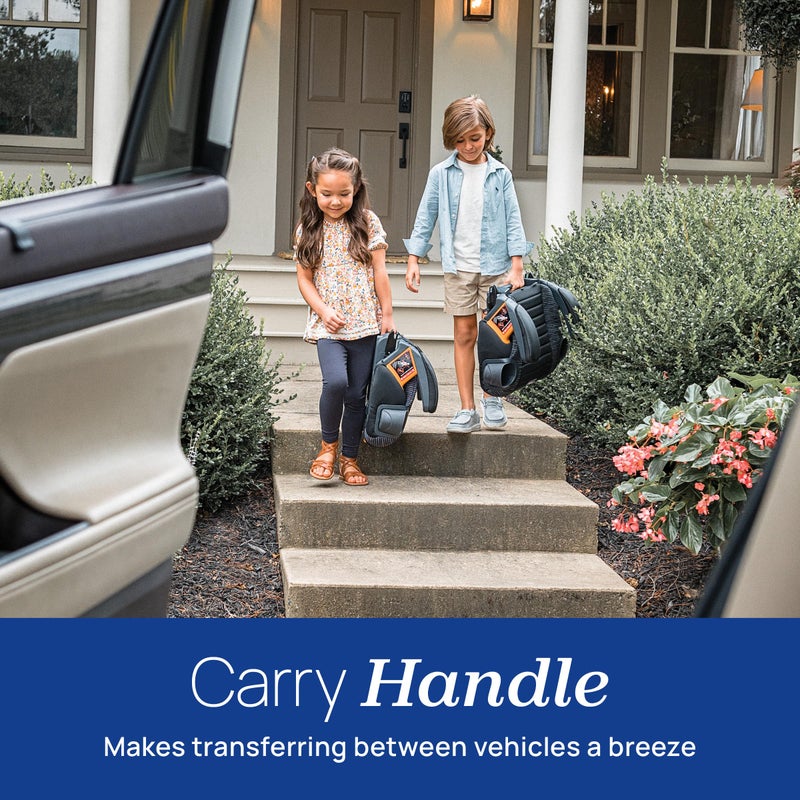 Chicco GoFit ClearTex Plus Backless Booster Car Seat, Latch Attachment, Quick-Release Latch Removal, Portable Car Booster Seat for Children at Least 4 Years Old and 40-110 lbs | Confetti/Black - Image 5