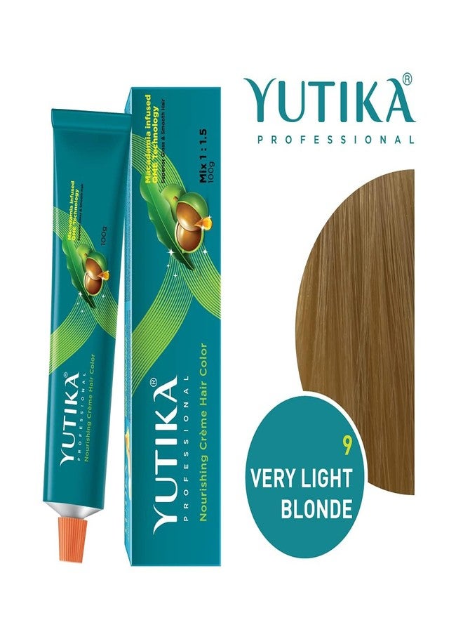 Yuthika Professional Creme Hair Color and Developer Combo Pack, 9.0 Very Light Blonde Hair Colour 100 g with Hair Color Developer 40 Volume (12%) 150 ml - Image 2
