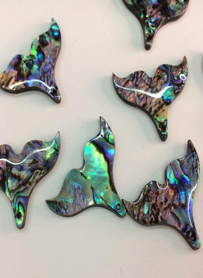 SUPVOX 10Pcs Colorful Abalone Mermaid Tail Charms Fish Tail Pendant Charms Beads Accessories for DIY Craft Anklet Necklace Bracelet Findings Making - Image 2