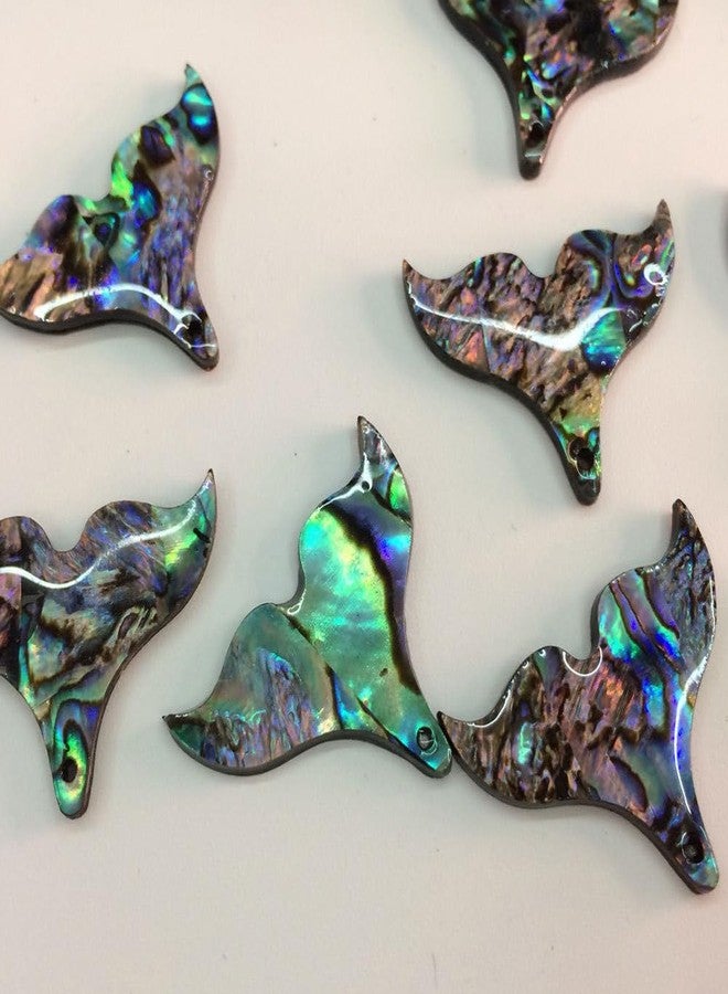 SUPVOX 10Pcs Colorful Abalone Mermaid Tail Charms Fish Tail Pendant Charms Beads Accessories for DIY Craft Anklet Necklace Bracelet Findings Making - Image 4