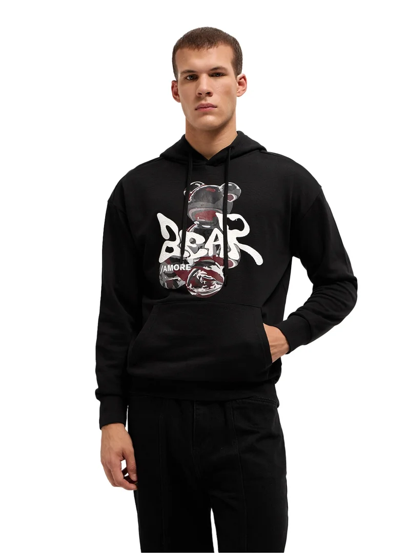 ذا بير هاوس Men's Hoodie for Casual, Daily, or Outdoor Wear – Classic and Comfortable Style Suitable for Travel, Lounging, or Everyday Use in Any Season