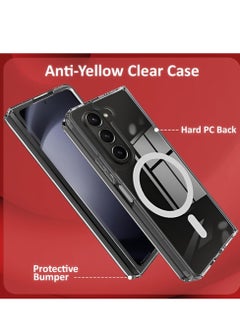 MIGOFAST Samsung Galaxy Z Fold 6 Mag Safe Clear Case Transparent Shockproof Protection, Yellowing Resistant, Magnetic Z Fold 6  - Image 3