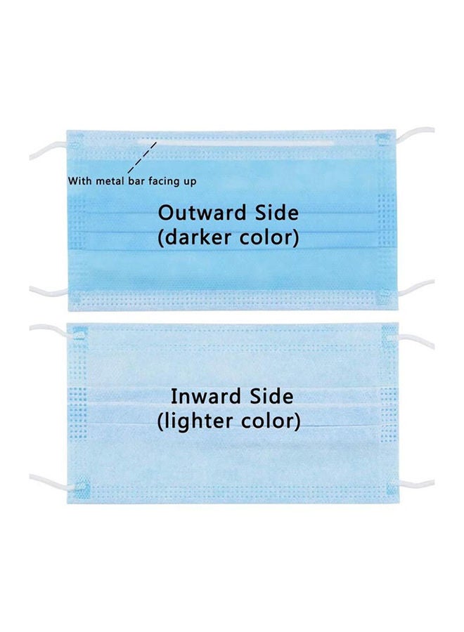 NIBEMINENT 50-Piece 3-Ply Medical Disposable Face Mask - Image 2