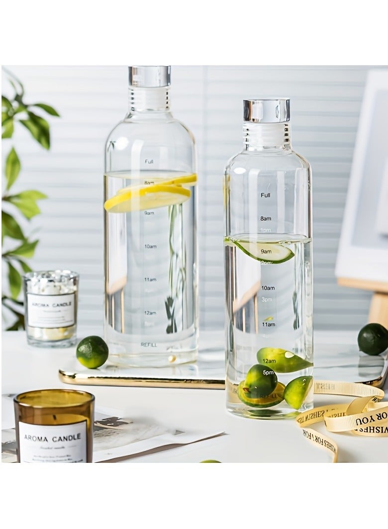 قنينة ماء ذات سعة كبيرة مع علامات الوقت مع مصاصة مانعة للتسرب ومقاومة، كوب قياس PPSU للرجال والنساء من البلاستيك الخالي من BPA، للعناية بالغسل اليدوي، تصميم دائري خفيف الوزن للمشروبات والقهوة الباردة - Image 5