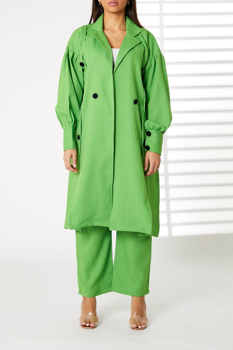 Moistreet Barbie Crepe Trench Coat Set - Image 2