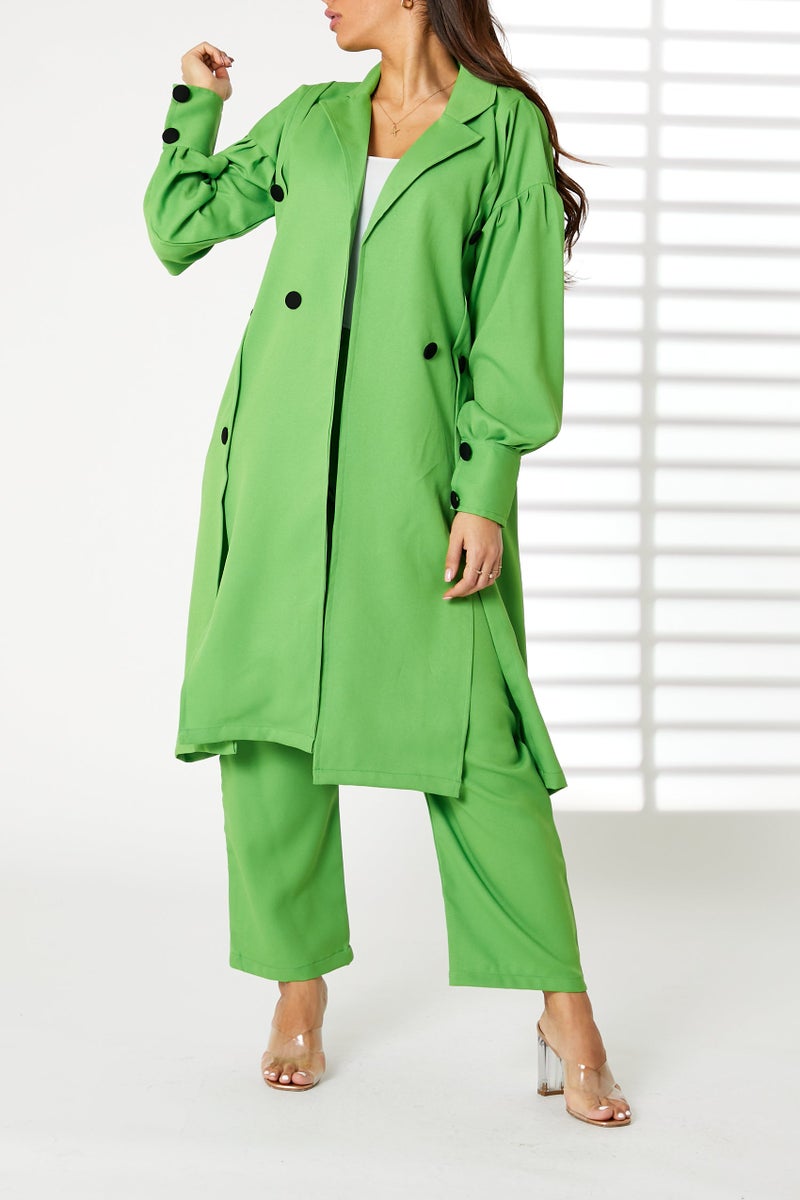 Moistreet Barbie Crepe Trench Coat Set - Image 5
