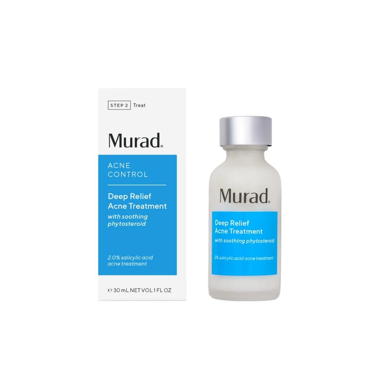 Murad Deep Relief Acne Treatment  Maximum Strength Acne Treatment with 2 Salicylic Acid and Phytosteroid for Deep Painful Acne Breakouts and Redness  Accelerated Healing Treatment  1 Fl Oz