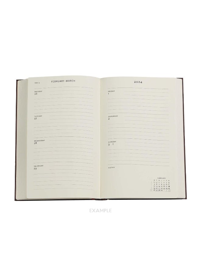The Waves - Volume 4 (Virginia Woolf's Notebooks) Maxi Horizontal 12-month Dayplanner 2024 (Elastic Band Closure)  - Image 5