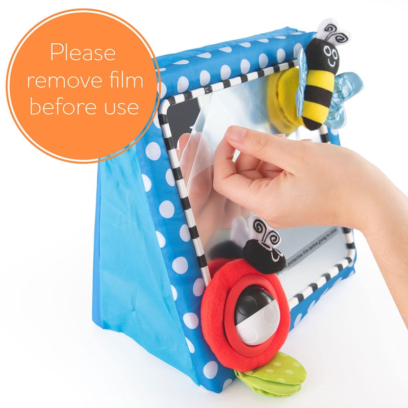 Sassy مرآة الأرضية لوقت البطن الجريئة، لعبة تطويرية للأطفال، أساسية للمولود الجديد، هدية رائعة للحمام، 0+ أشهر - Image 4