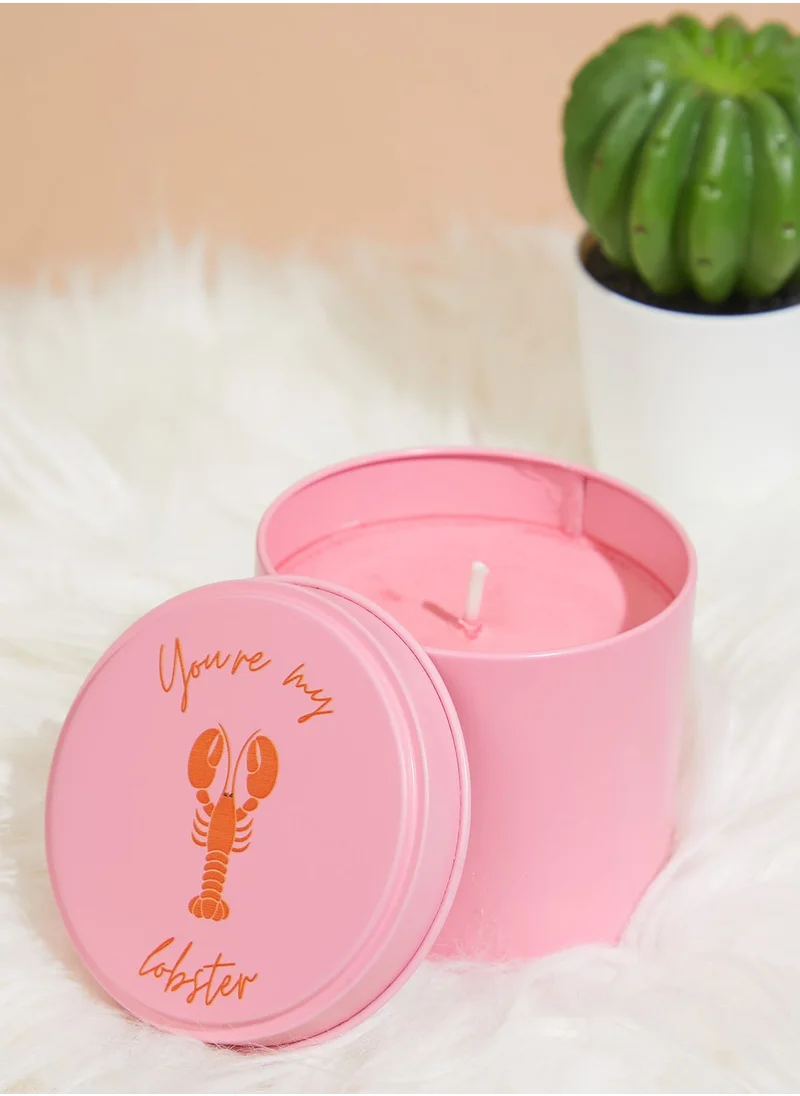 Flamingo Candles You're My Lobster Tin Candle