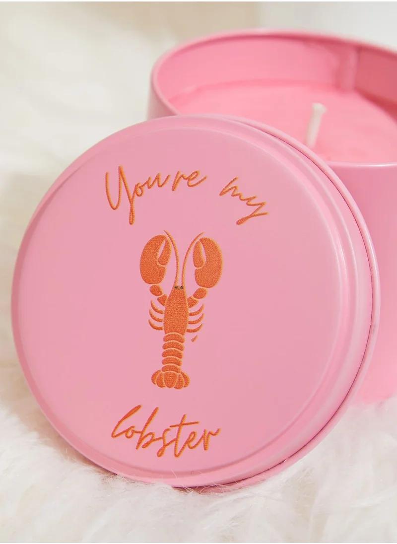 Flamingo Candles You're My Lobster Tin Candle