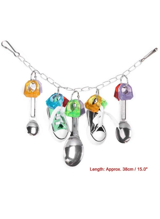 SYOSI Bird Chew Toy Parrot Bite Toy Parrot Hanging Chewing Toys, Fun Parrots Cage Bite Toys for Parrot Parakeet Cockatiel and Other Pet Birds  - Image 4