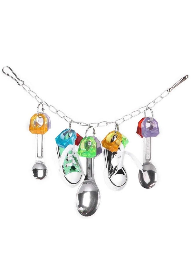 SYOSI Bird Chew Toy Parrot Bite Toy Parrot Hanging Chewing Toys, Fun Parrots Cage Bite Toys for Parrot Parakeet Cockatiel and Other Pet Birds  - Image 1