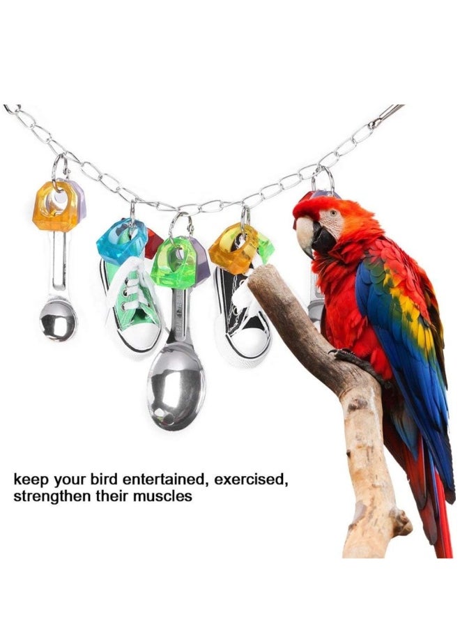 SYOSI Bird Chew Toy Parrot Bite Toy Parrot Hanging Chewing Toys, Fun Parrots Cage Bite Toys for Parrot Parakeet Cockatiel and Other Pet Birds  - Image 3