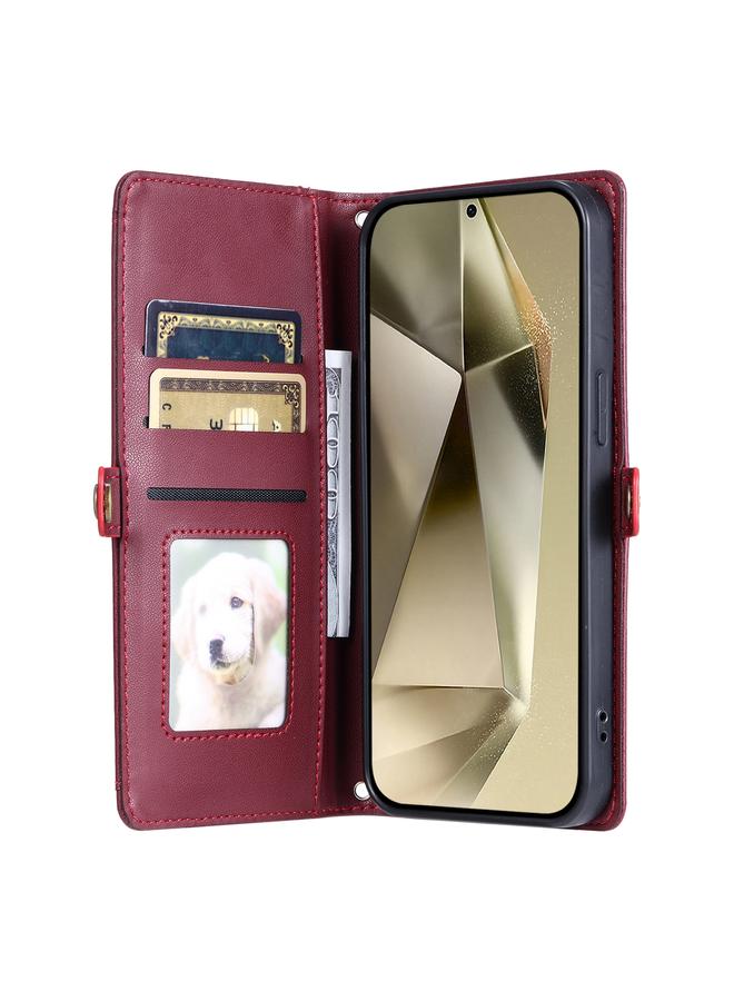 اس-توب جراب لهاتف Samsung Galaxy A34 5G، جراب جلدي متعدد الفتحات للبطاقات مع حبل تعليق - Image 4