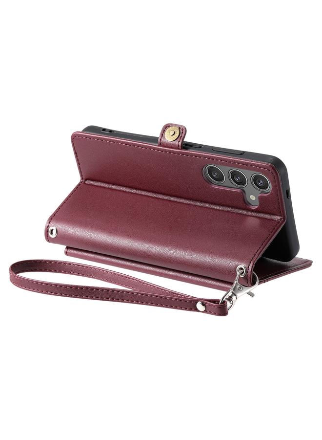 اس-توب جراب لهاتف Samsung Galaxy A34 5G، جراب جلدي متعدد الفتحات للبطاقات مع حبل تعليق - Image 5