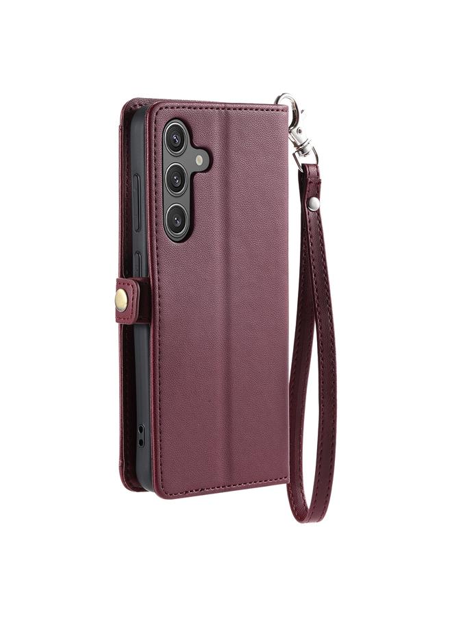 اس-توب جراب لهاتف Samsung Galaxy A34 5G، جراب جلدي متعدد الفتحات للبطاقات مع حبل تعليق - Image 3