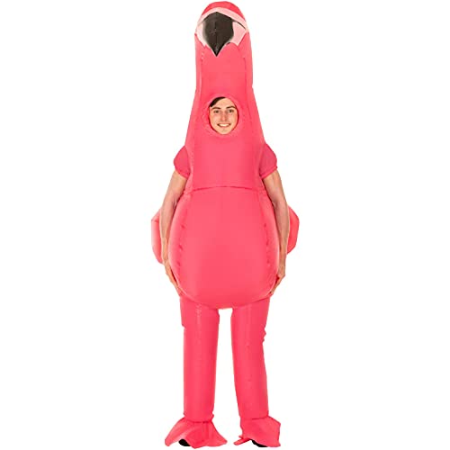 MORPH زي الفلامنغو القابل للنفخ من مرف، زي فلامنغو للبالغين، أزياء هالوين للرجال، أزياء هالوين للبالغين - Image 4
