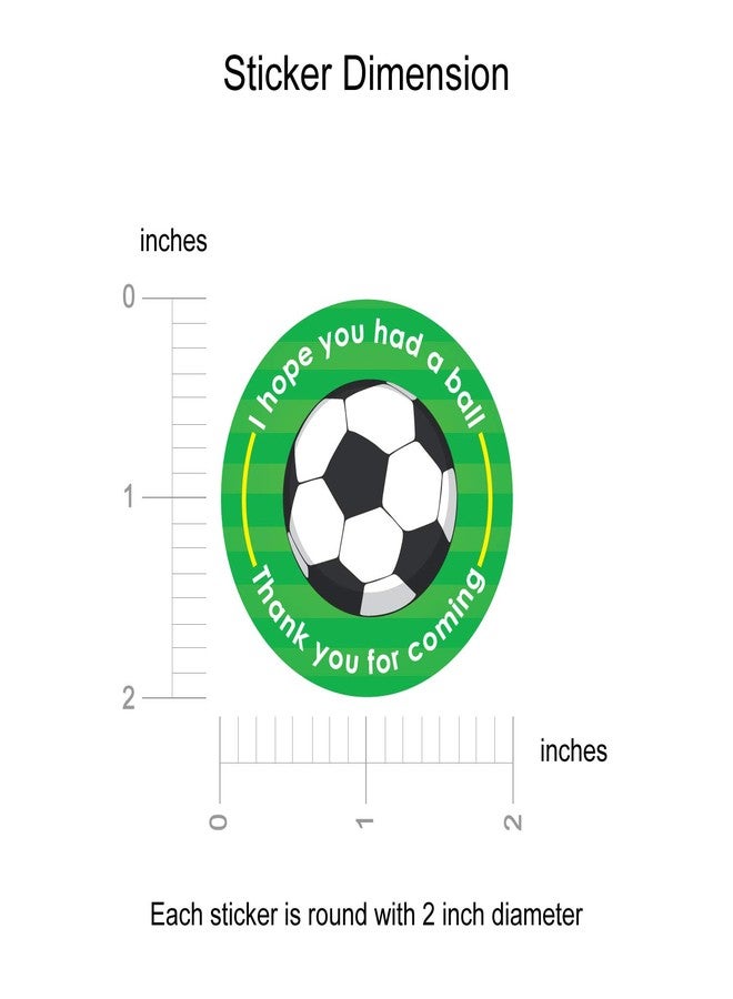 weRevel Sports Ball Theme Thank You Party Stickers, 40 Count, 2 Inches, Round, 4 Unique Designs - Image 4